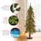 4 ft. Pre-Lit Hickory Cedar Artificial Christmas Tree, Clear Lights